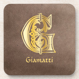 Mediaeval Botanical Decorative Capital G Coaster