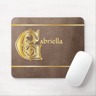 Mediaeval Botanical Decorative Capital G Mouse Mat