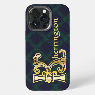 Mediaeval Botanical Decorative Capital K iPhone 13 Pro Case