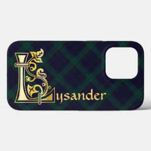 Mediaeval Botanical Decorative Capital L iPhone 13 Pro Case