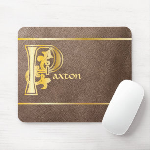 Mediaeval Botanical Decorative Capital P Mouse Mat