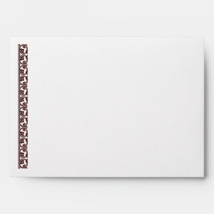 Mediaeval Brown Border Envelope Template