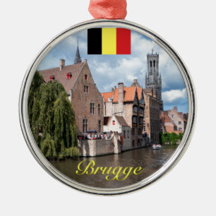 Mediaeval Brugge - Pro Photo Metal Tree Decoration
