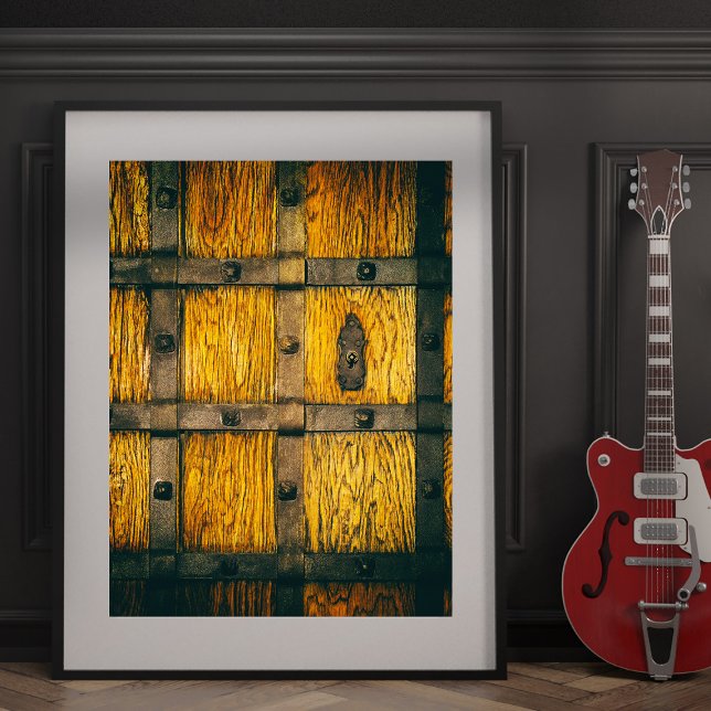 Mediaeval castle gate close-up. photo print (Creator Uploaded)