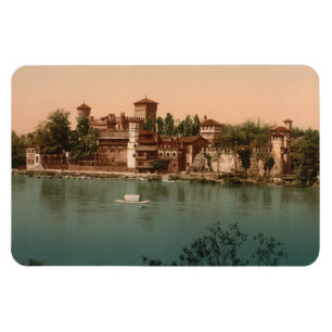 Mediaeval Castle Market Town, Turin, Italy Magnet