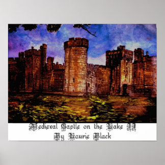Mediaeval Castle on the Lake II Poster