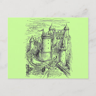 Mediaeval Castle Postcard