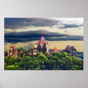 mediaeval castle poster