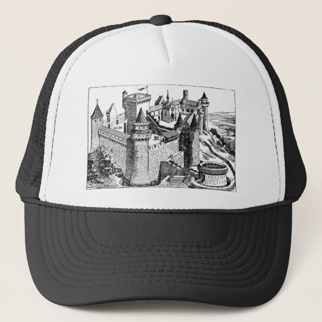 Mediaeval Castle Trucker Hat (Front)