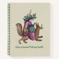 Mediaeval "Casual Friday" Spiral Notebook