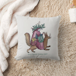 Mediaeval Casual Friday Throw Pillow