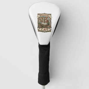Mediaeval Cat Cat Mediaeval Manuscript Vintage Golf Head Cover