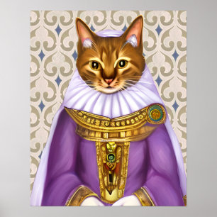 Mediaeval Cat Maiden Poster