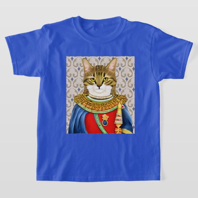 Mediaeval Cat Prince Kid's Tee    (Laydown)
