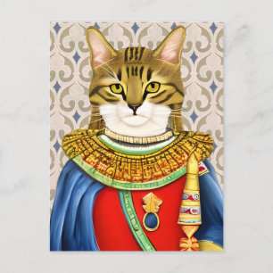 Mediaeval Cat Prince Postcard
