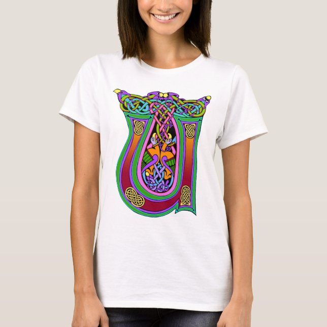 Mediaeval Celtic Art Knots and Designs T-Shirt (Front)
