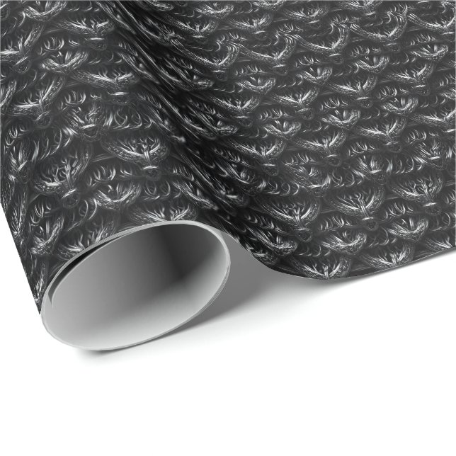Mediaeval Chainmail Armour Wrapping Paper (Roll Corner)