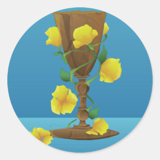 Mediaeval Chalice' Classic Round Sticker