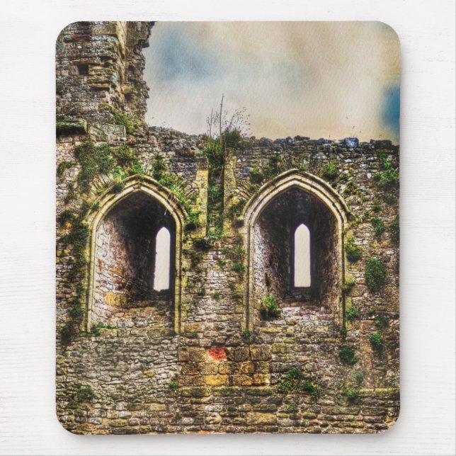 Mediaeval Chepstow Castle Monmouthshire, Wales, UK Mouse Mat (Front)