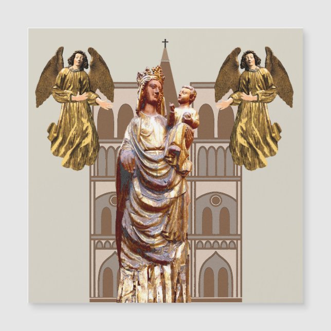 Mediaeval Christian art Magnetic Card (Front)