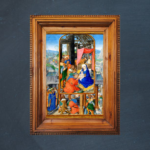 Mediaeval Christian Christmas Nativity Three Kings Poster