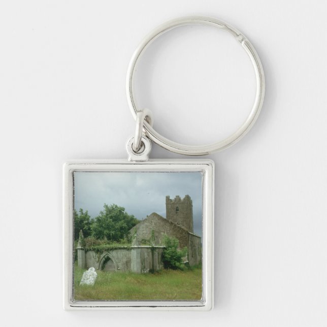 Mediaeval church and churchyard key ring (Front)
