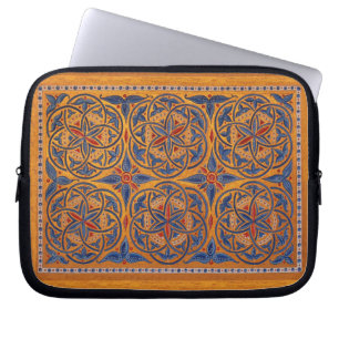 Mediaeval circles laptop sleeve
