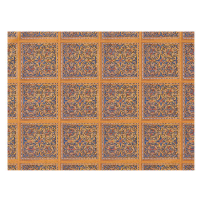 Mediaeval circles tablecloth (Front (Horizontal))