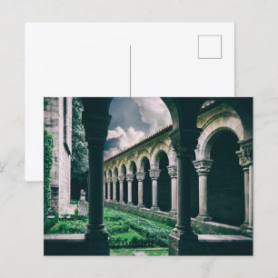Mediaeval cloister postcard