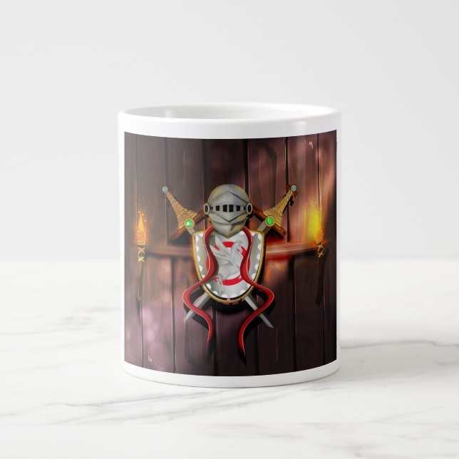Mediaeval Coat of arms Large Coffee Mug (Front)