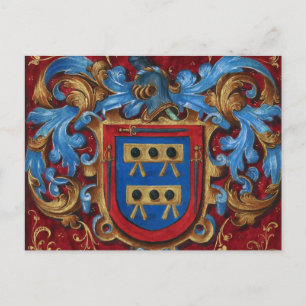 Mediaeval Coat of Arms Postcard