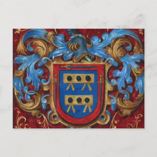 Mediaeval Coat of Arms Postcard