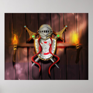 Mediaeval Coat of arms Poster