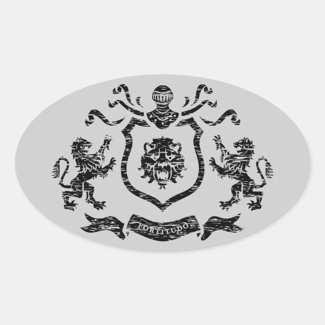 Mediaeval Coat of Arms - Sticker (Front)