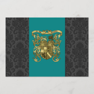 Mediaeval Coat Of Arms Wedding Invitations