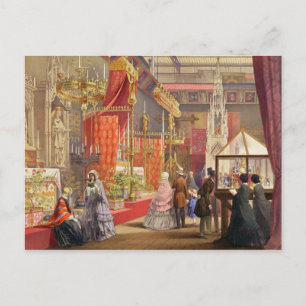 Mediaeval Court, designed by Pugin, plate 40 from Postcard