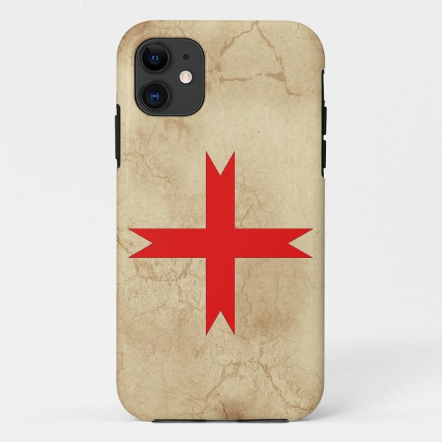 Mediaeval Cross of the Knights Templar Case-Mate iPhone Case (Back)