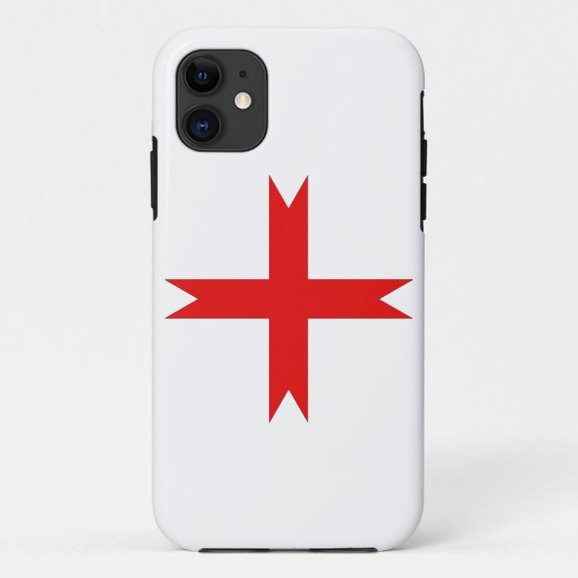 Mediaeval Cross of the Knights Templar Case-Mate iPhone Case (Back)