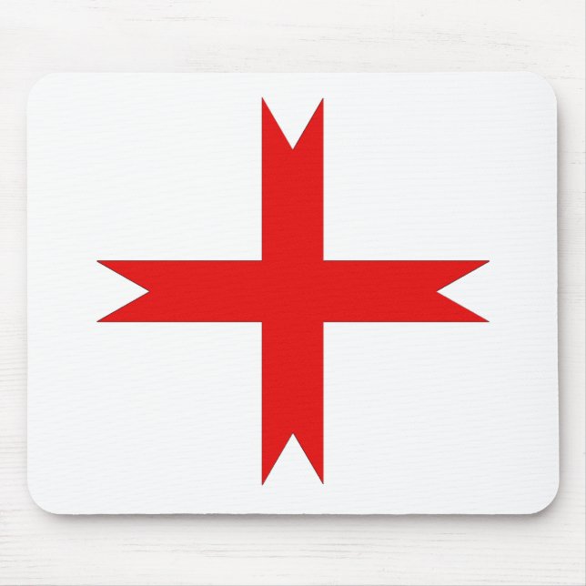 Mediaeval Cross of the Knights Templar Mouse Mat (Front)