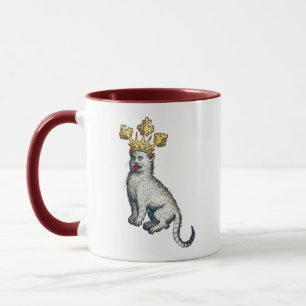 Mediaeval Crowned Cat Mug