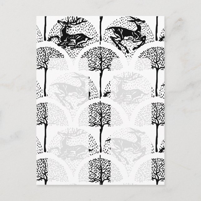 Mediaeval Deer and Trees, souvenir 2xbookmarks pos Postcard (Front)