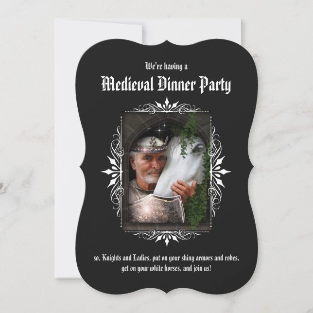 Mediaeval Dinner Party Invitation (Front)