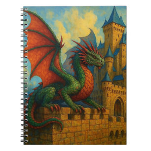 Mediaeval Dragon Castle Protector Notebook