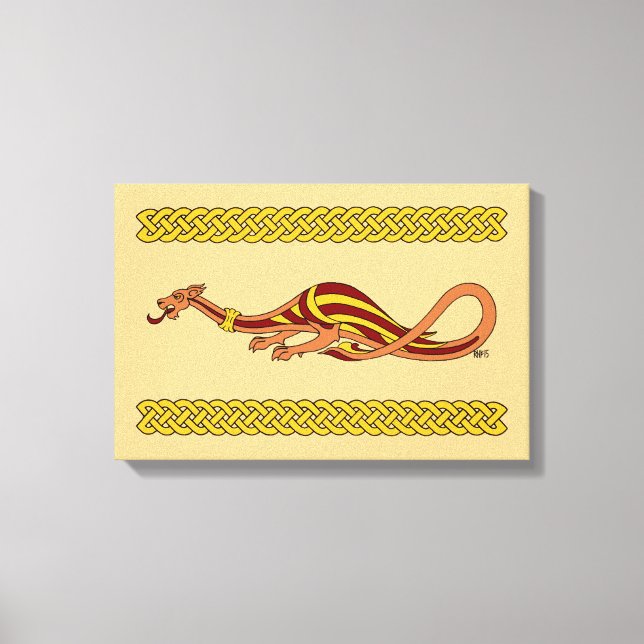 Mediaeval Dragon Design 2015 Canvas Print (Front)
