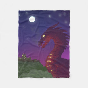 Mediaeval Dragon Fleece Blanket