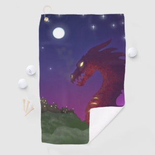 Mediaeval Dragon Golf Towel