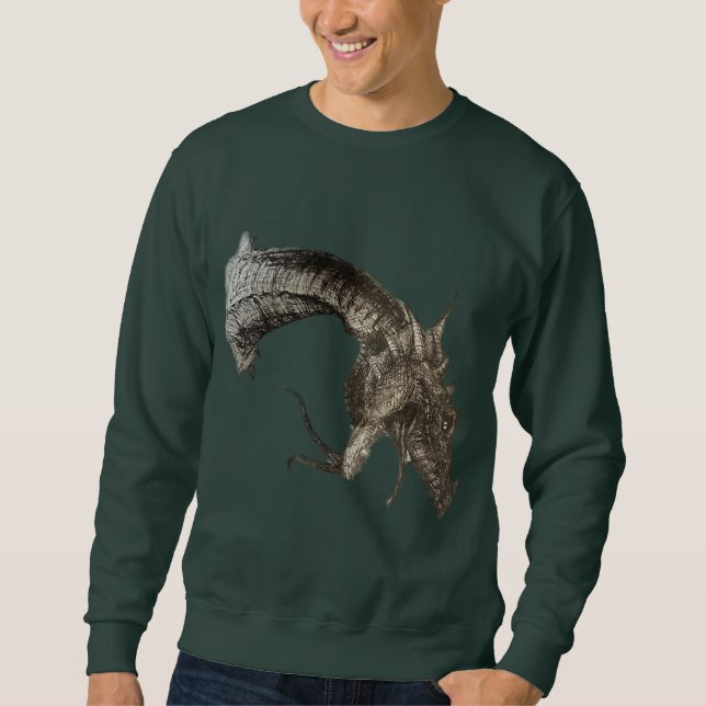 Mediaeval Dragon Head Sweatshirt (Front)