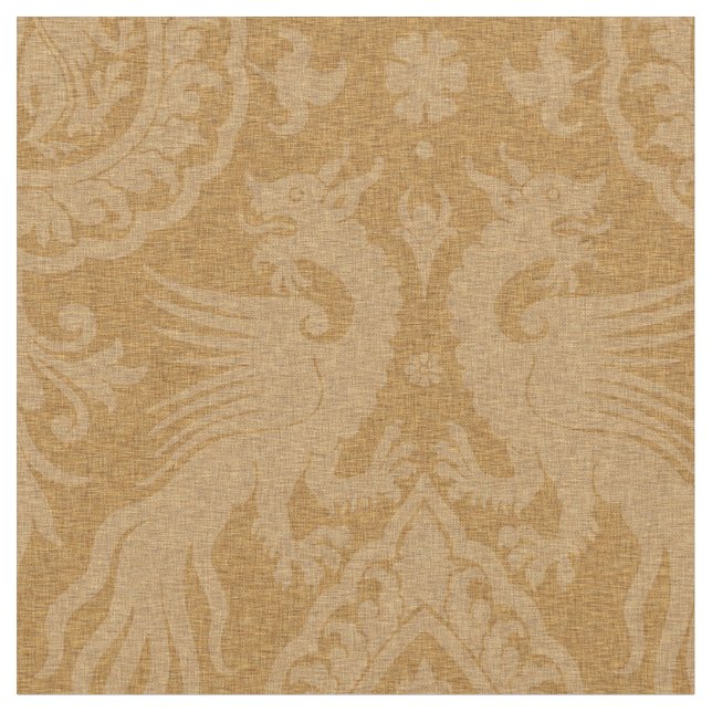 Mediaeval Dragons Fabric (Close Up)