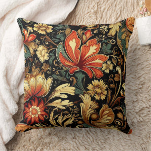 Mediaeval Elegant Floral Vintage Cushion