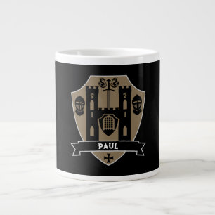 Mediaeval English Knight Dragon Large Coffee Mug